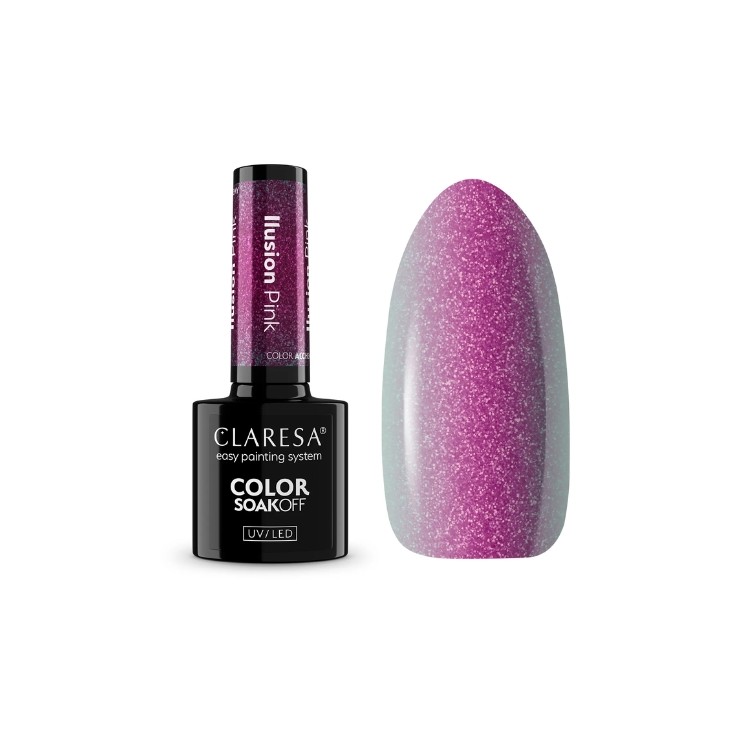 Claresa Alchemy Illusion Hybrid Nail Polish Pink 5g