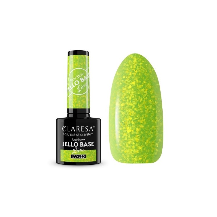 Claresa Hybrid Nail Base Rainbow Jello Base 5 g Lime