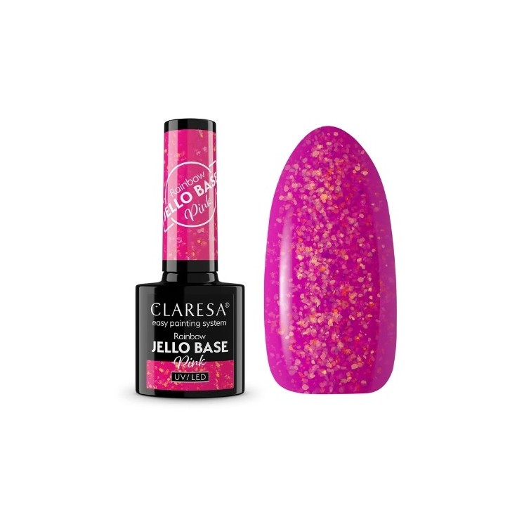Claresa Hybrid Nail Base Rainbow Jello Base 5g Pink