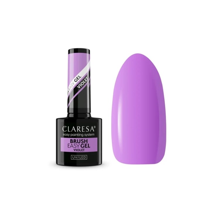 Claresa Brush Easy Gel Gel in a bottle with a brush Violet 5 g