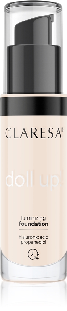Claresa Doll Up! brightening make-up for a natural look Farbton 02 Light 34 g