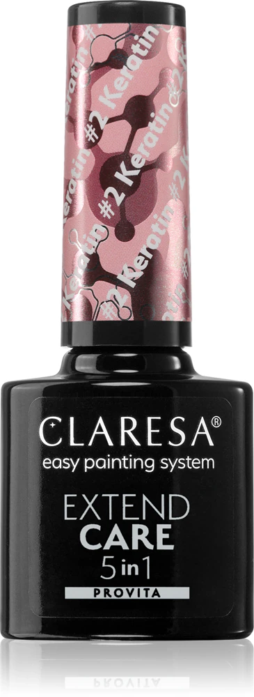 Claresa Extend Care 5 in 1 Keratin Base Coat for Gel Nails with Nutritious Effect Farbton #2 5 g