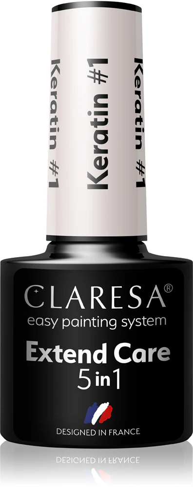 Claresa Extend Care 5 in 1 keratin base coat for gel nails with nourishing effect