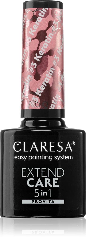 Claresa Extend Care 5 in 1 Keratin Base Coat for Gel Nails with Nutritious Effect Farbton #3 5 g