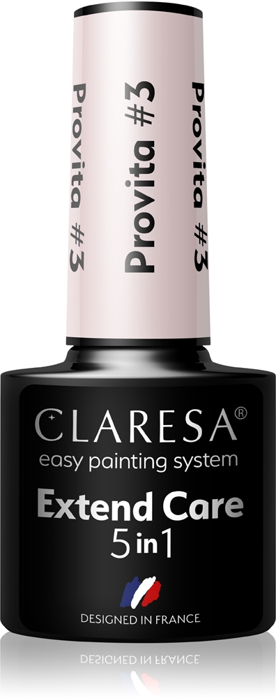 Claresa Extend Care 5 in 1 Provita base coat for gel nails with regenerating effect Farbton #3 5 g