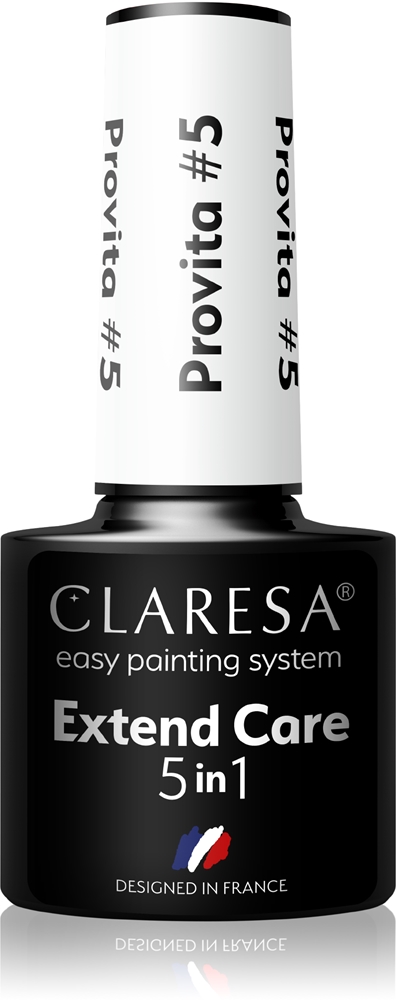 Claresa Extend Care 5 in 1 Provita base coat for gel nails with regenerating effect Farbton #5 5 g