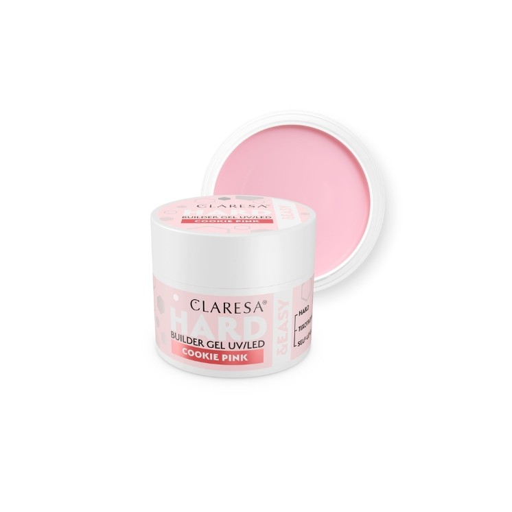 Claresa Hard & Easy Cookie Pink Nail Builder Gel 45 g