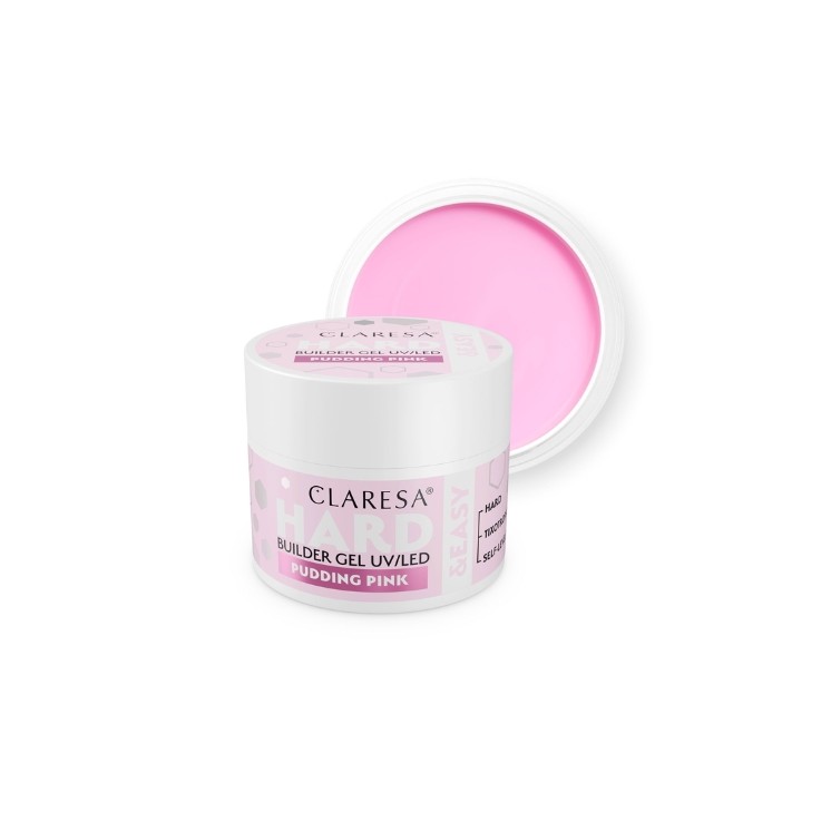 Claresa Hard & Easy Nail Builder Gel Pudding Pink 45 g