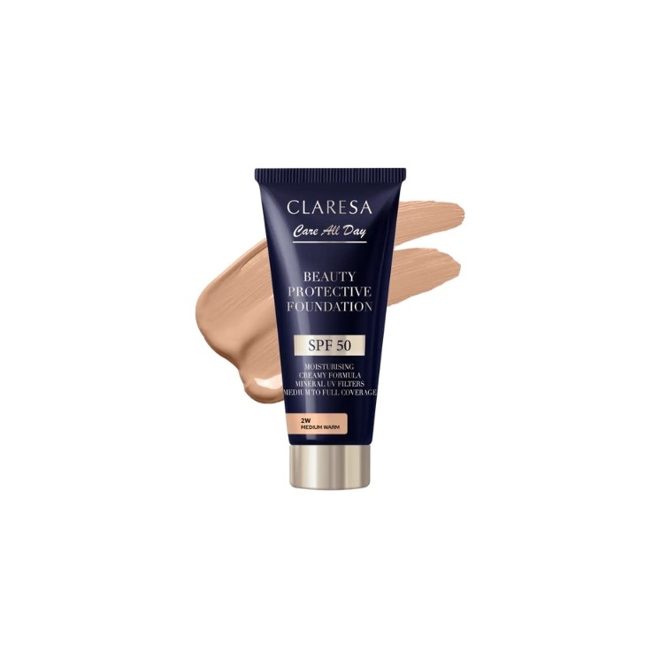 Claresa Moisturizing Foundation with SPF50 2W Medium Warm 30 ml