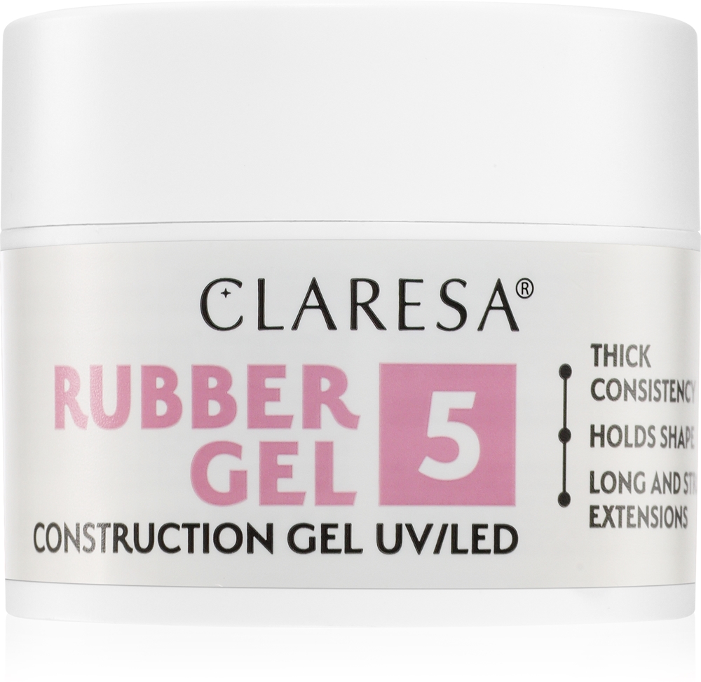 Claresa Rubber Gel Construction Gel UV/LED gel polish for extended fingernails Farbton 05 12 g