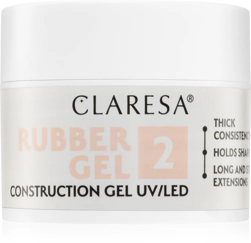 Claresa Rubber Gel Construction Gel UV/LED gel polish for extended fingernails Farbton 03 45 g