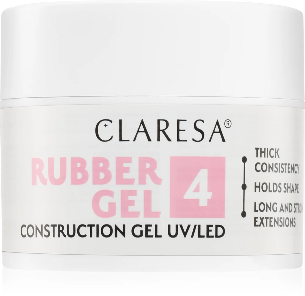 Claresa Rubber Gel Construction Gel UV/LED gel polish for extended fingernails Farbton 04 45 g