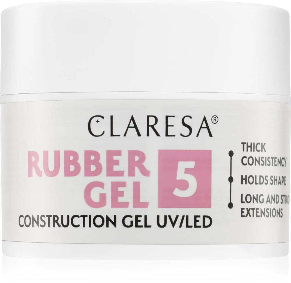 Claresa Rubber Gel Construction Gel UV/LED gel polish for extended fingernails Farbton 05 45 g