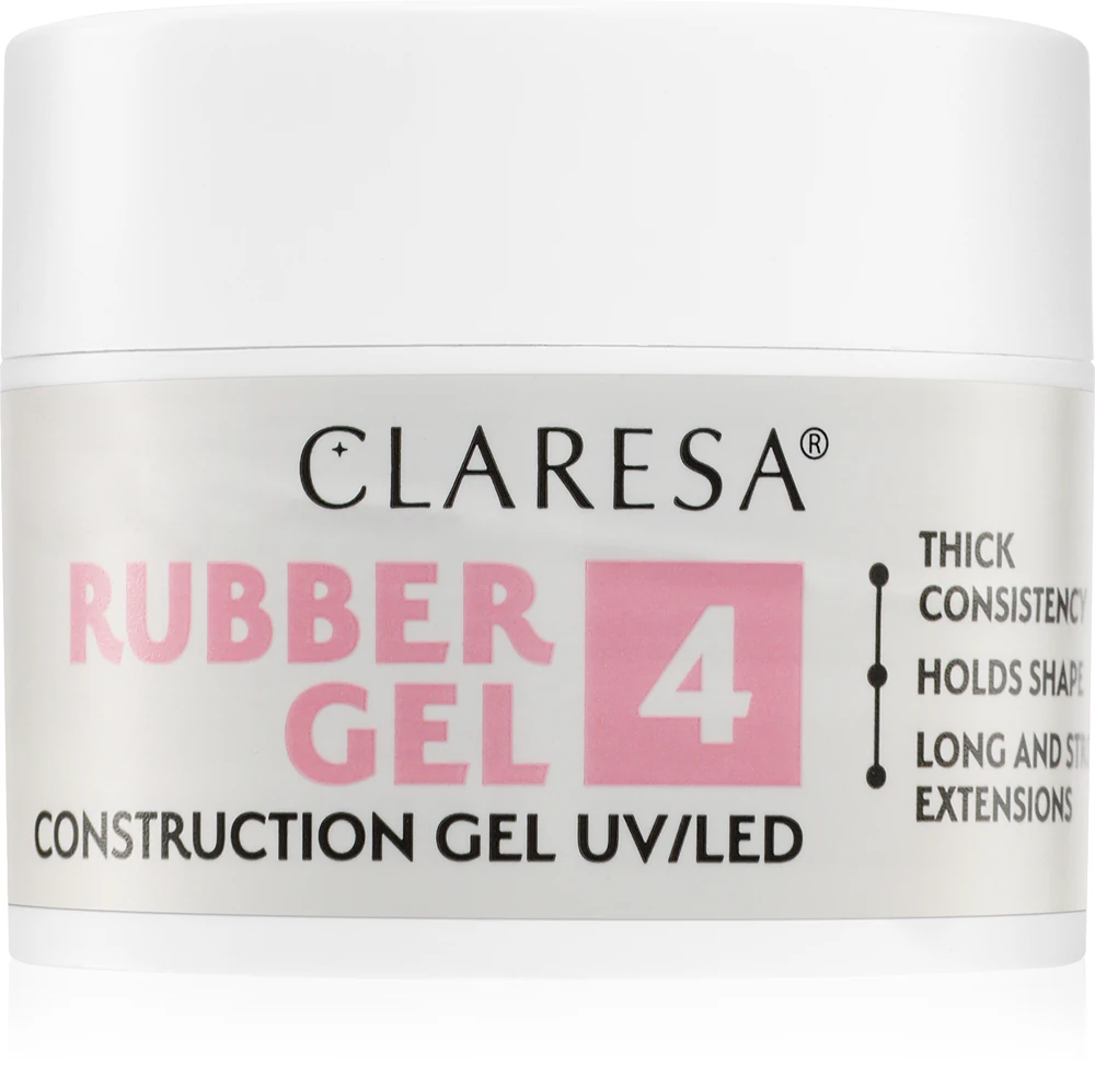 Claresa Rubber Gel Construction Gel UV/LED gel polish for extended fingernails Farbton 04 12 g