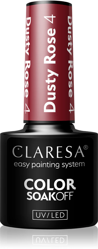 Claresa SoakOff UV/LED Color Dusty Rose Gel Nail Polish Farbton 4 5 g