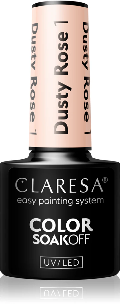 Claresa SoakOff UV/LED Color Dusty Rose Gel Nail Polish Farbton 1 5 g