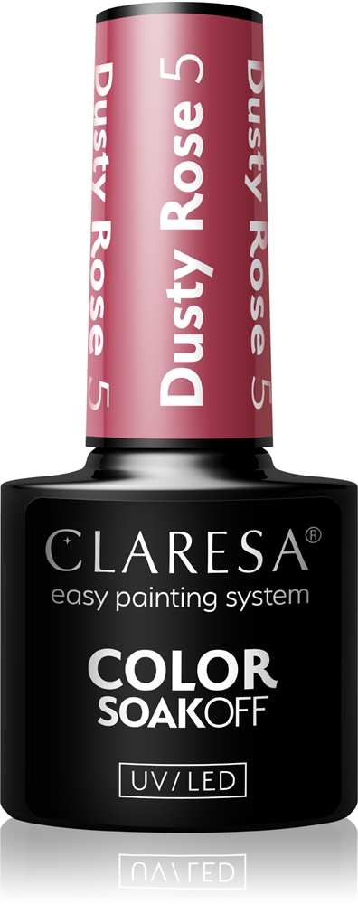 Claresa SoakOff UV/LED Color Dusty Rose Gel Nail Polish Farbton 5 5 g