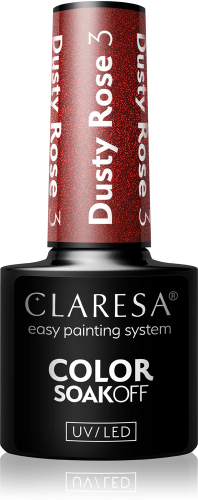 Claresa SoakOff UV/LED Color Dusty Rose Gel Nail Polish Farbton 3 5 g