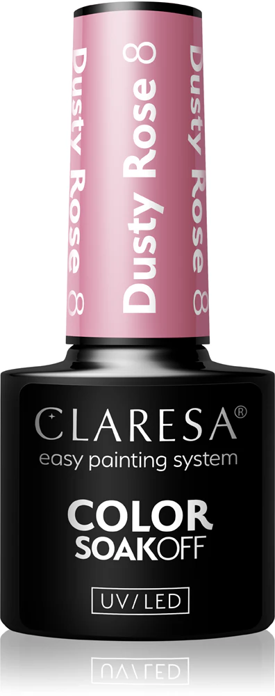 Claresa SoakOff UV/LED Color Dusty Rose Gel Nail Polish Farbton 8 5 g