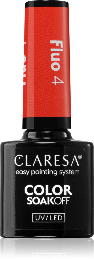 Claresa SoakOff UV/LED Color Fluo Gel Nail Polish Farbton 4 5 g