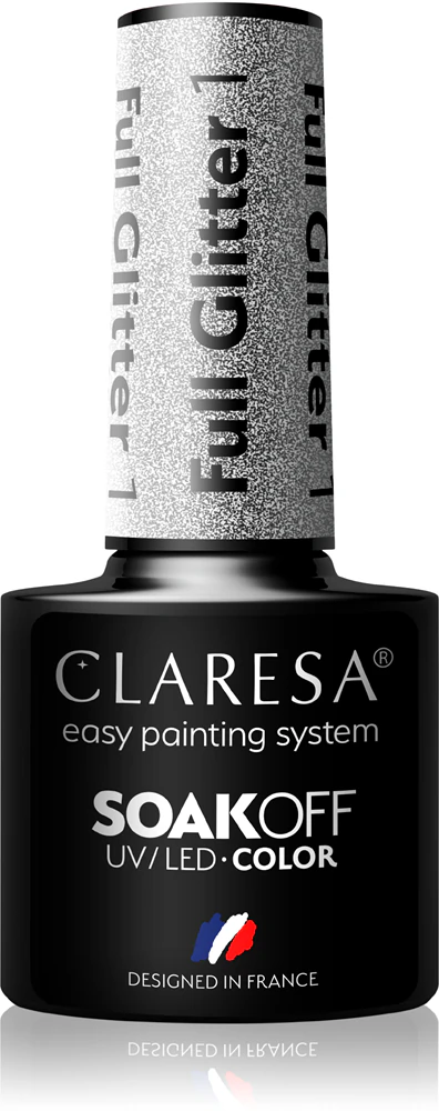 Claresa SoakOff UV/LED Color Full Glitter Gel Nail Polish