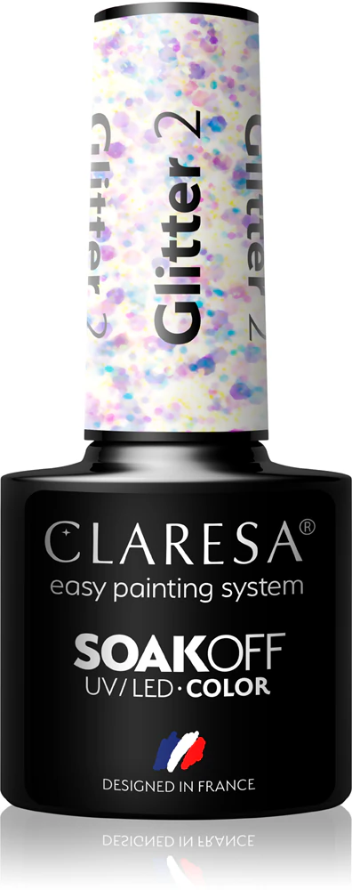 Claresa SoakOff UV/LED Color Glitter Gel Nail Polish