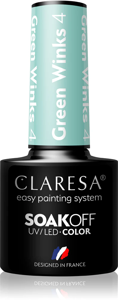 Claresa SoakOff UV/LED Color Green Winks Gel Nail Polish