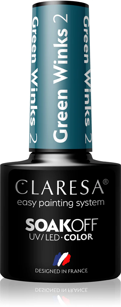 Claresa SoakOff UV/LED Color Green Winks Gel Nail Polish Farbton 2 5 g