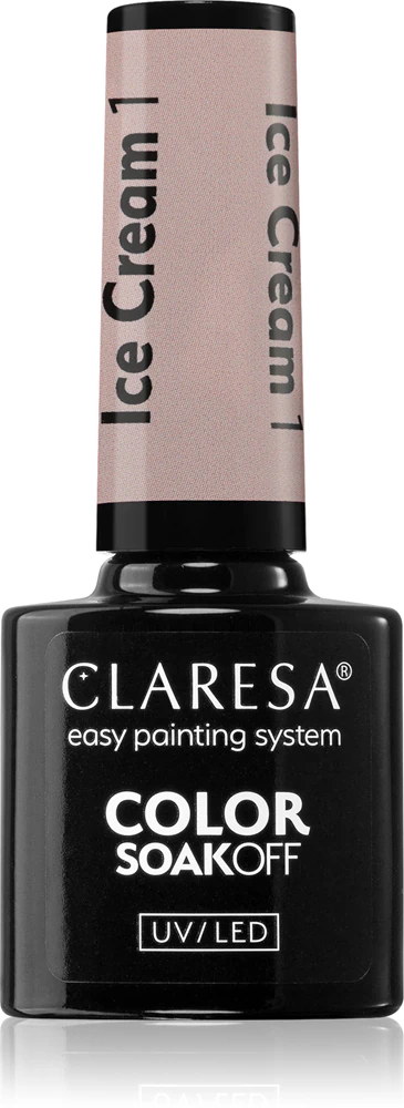 Claresa SoakOff UV/LED Color Ice Cream Gel Nail Polish Farbton 1 5 g