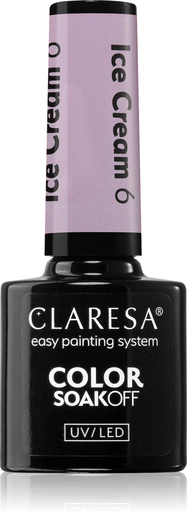Claresa SoakOff UV/LED Color Ice Cream Gel Nail Polish Farbton 6 5 g