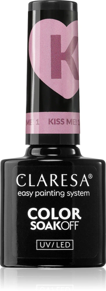 Claresa SoakOff UV/LED Color Kiss Me Gel Nail Polish Farbton KISS ME 1 5 g