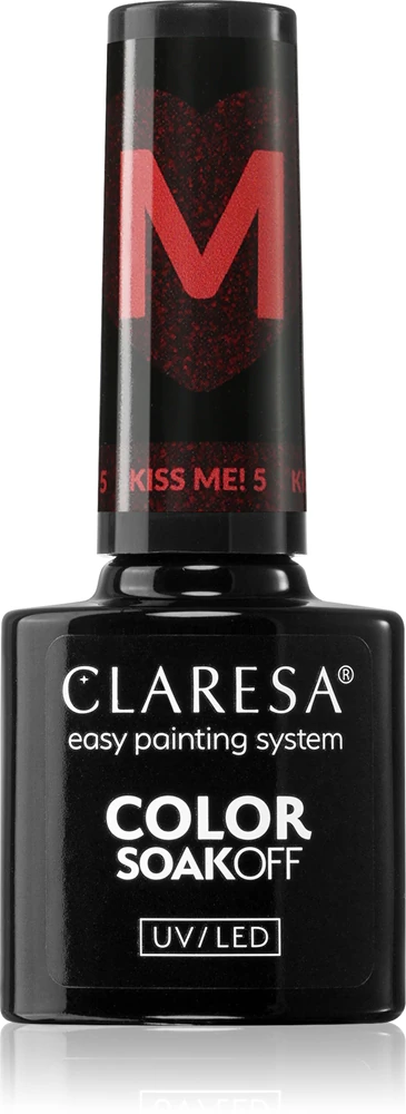 Claresa SoakOff UV/LED Color Kiss Me Gel Nail Polish Farbton KISS ME 5 5 g