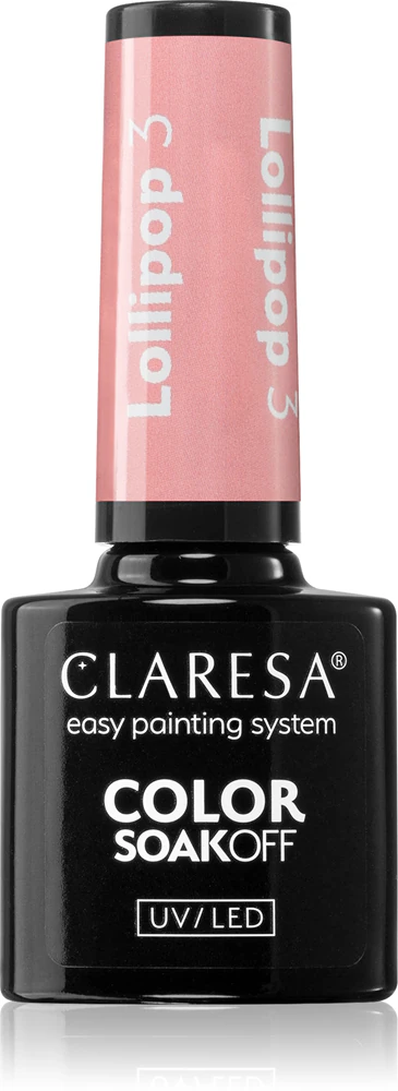 Claresa SoakOff UV/LED Color Lollipop Gel Nail Polish Farbton LOLLIPOP 3 5 g