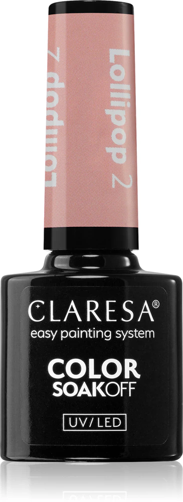 Claresa SoakOff UV/LED Color Lollipop Gel Nail Polish Farbton 2 5 g