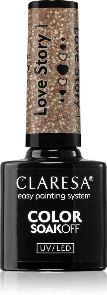 Claresa SoakOff UV/LED Color Love Story Gel Nail Polish Farbton 1 5 g