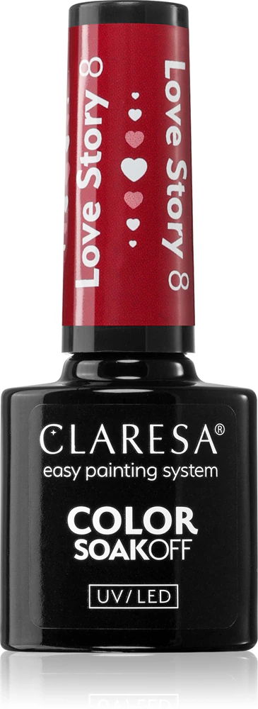 Claresa SoakOff UV/LED Color Love Story Gel Nail Polish Farbton 8 5 g