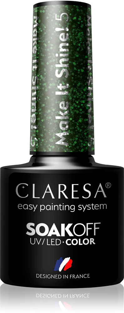 Claresa SoakOff UV/LED Color Make It Shine! Gel nail polish