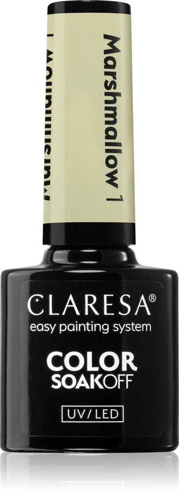 Claresa SoakOff UV/LED Color Marshmallow Gel Nail Polish Farbton 1 5 g