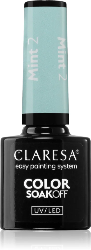 Claresa SoakOff UV/LED Color Mint Gel Nail Polish Farbton 2 5 g