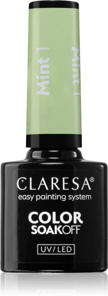 Claresa SoakOff UV/LED Color Mint Gel Nail Polish Farbton 1 5 g