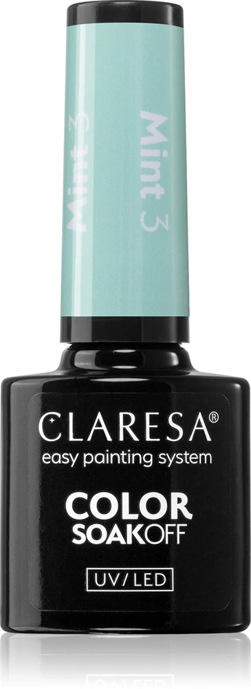 Claresa SoakOff UV/LED Color Mint Gel Nail Polish Farbton 3 5 g