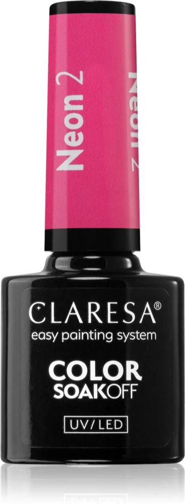 Claresa SoakOff UV/LED Color Neon Gel Nail Polish Farbton 2 5 g