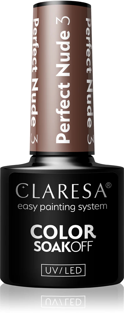 Claresa SoakOff UV/LED Color Perfect Nude Gel Nail Polish Farbton 3 5 g