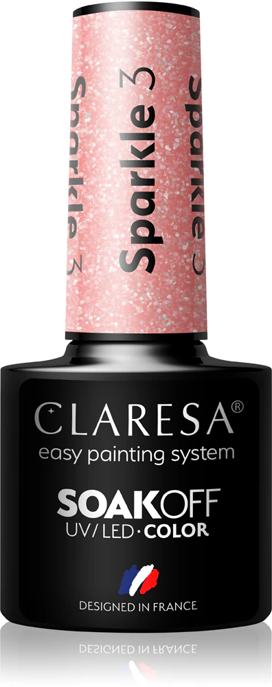 Claresa SoakOff UV/LED Color Sparkle Gel Nail Polish Farbton 3 5 g