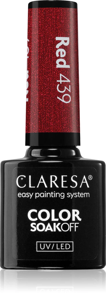 Claresa SoakOff UV/LED Color Warm Feelings Gel Nail Polish Farbton Red 439 5 g