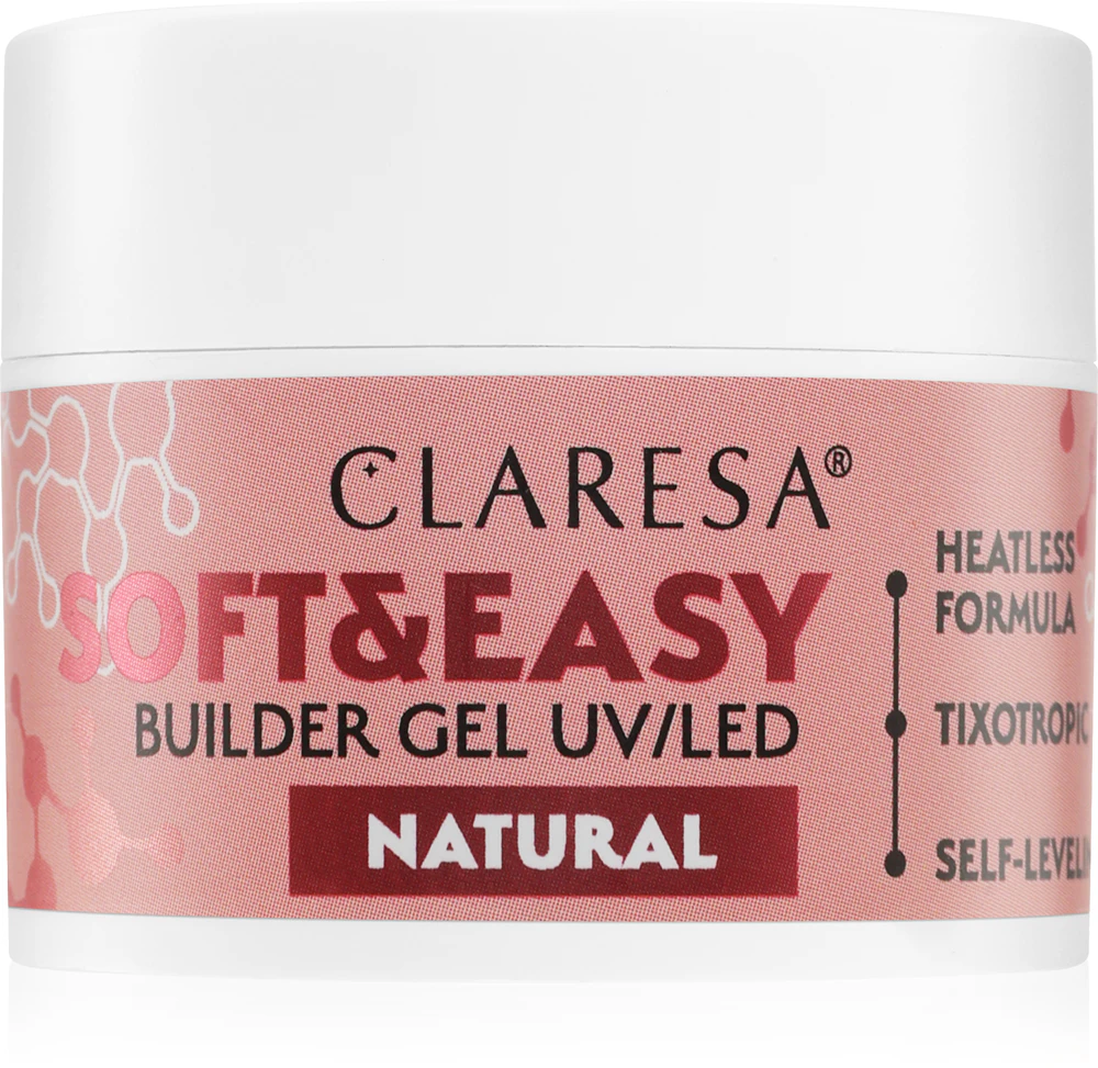 Claresa Soft&Easy Builder Gel base gel for nails Farbton Natural 12 g