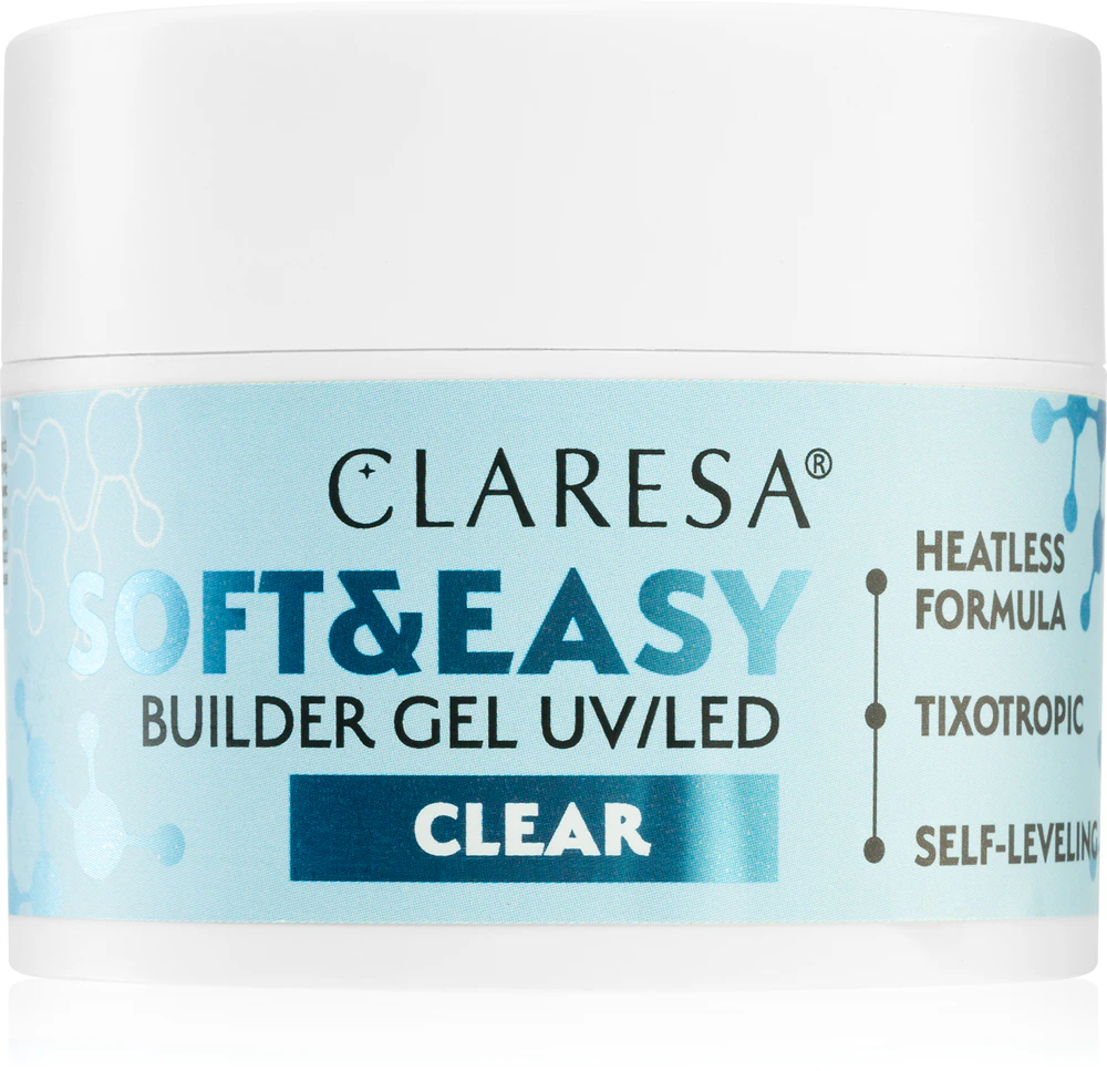 Claresa Soft&Easy Builder Gel base gel for nails Farbton Clear 45 g