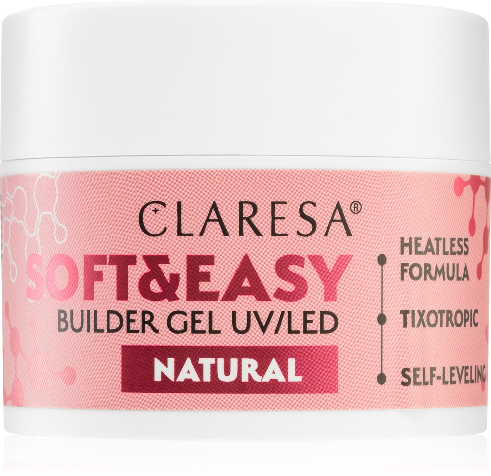 Claresa Soft&Easy Builder Gel base gel for nails Farbton Natural 45 g