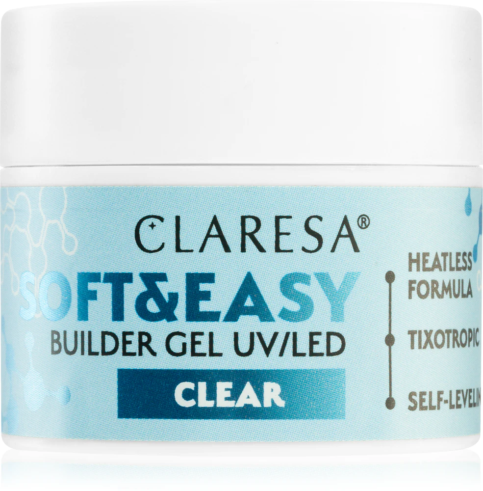 Claresa Soft&Easy Builder Gel base gel for nails Farbton Clear 12 g