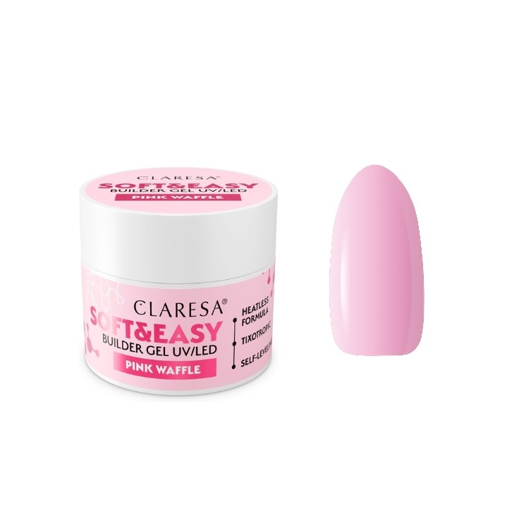 Claresa Soft & Easy Pink Waffle Nail Builder Gel 45 g